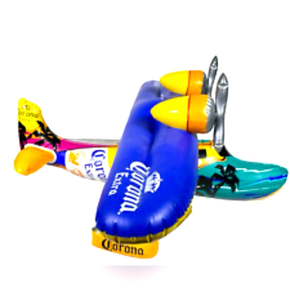 Corona Extra Island Shuttle Plane Beer Advertising Inflatable 34” Bar Rare HTF
